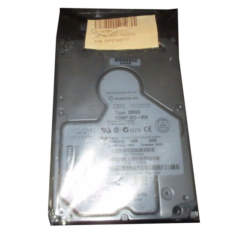 Dell 1678P - 9.1GB 10000RPM 3.5Inch 80-Pins SCSI Hard Drive