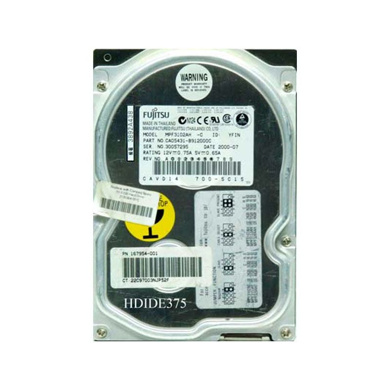 HP 167954-001 - 10.2GB IDE 3.5" Hard Drive