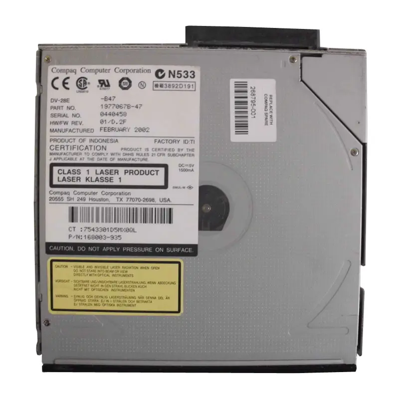 168003-935.jpg HP 168003-935 - Slimline DVD-ROM Drive - Image 1