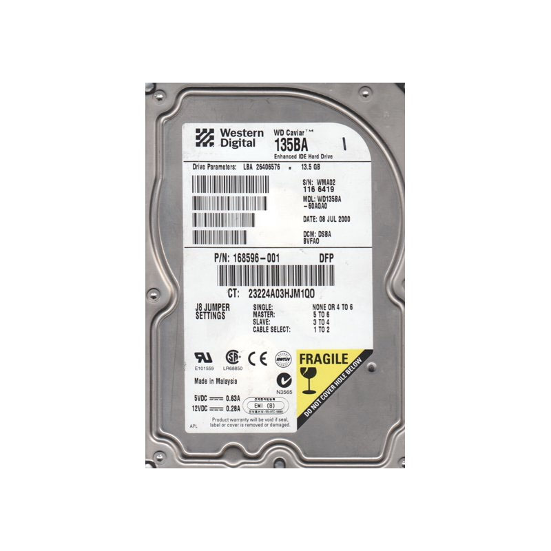 HP 168596-001 - 13.5GB 3.5Inch IDE Hard Drive