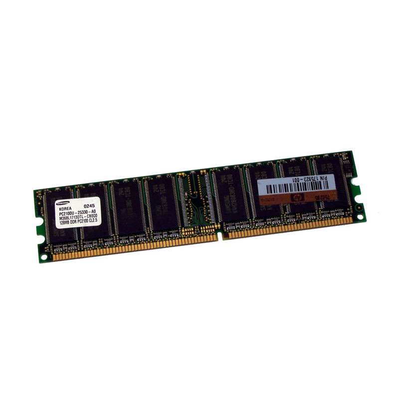 HP 175923-001 - 128MB 266MHz PC-2100 184-Pins DDR NON-ECC Unbuffered DIMM Memory