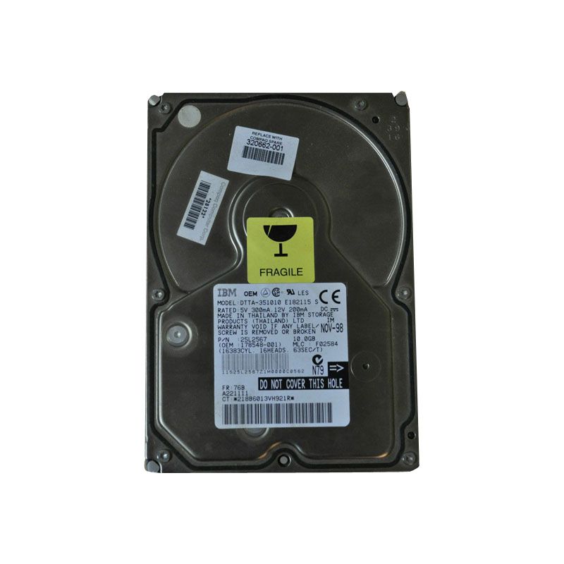 HP 178548-001 - 10GB 5.4K IDE 3.5" Hard Drive