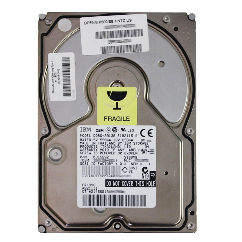 HP 179288-001 - 9.1GB  68-PIN SCSI 3.5" Hard Drive