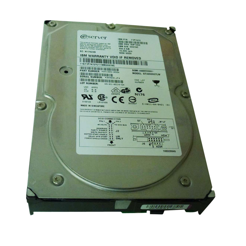 17R6174 IBM - 293.6GB 10K Ultra-320 SCSI 3.5" Hard Drive