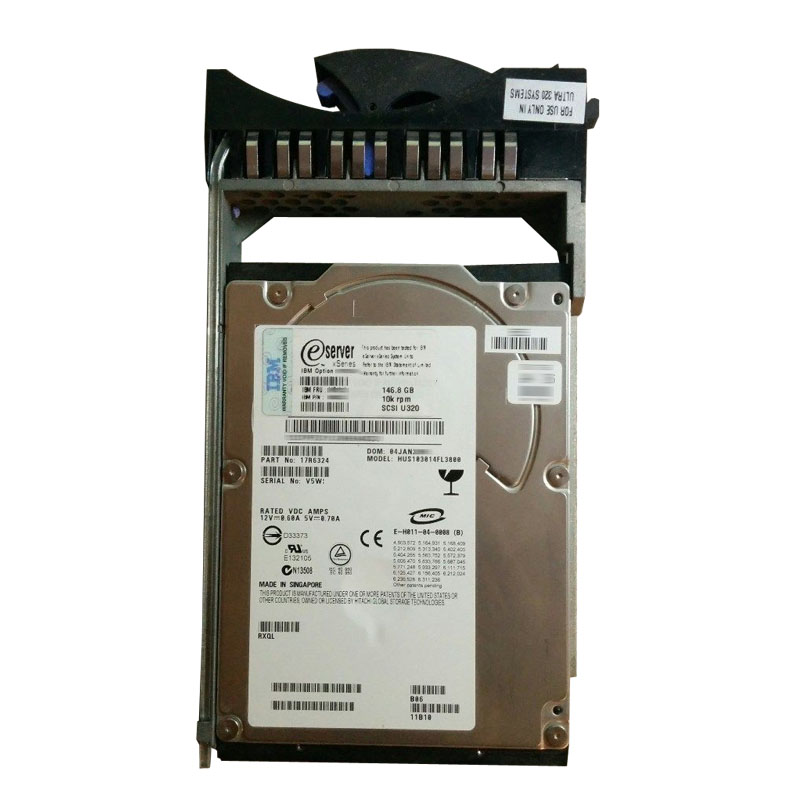 IBM 17R6324 - 146.8GB 10K 80-PIN SCSI 3.5" Hard Drive