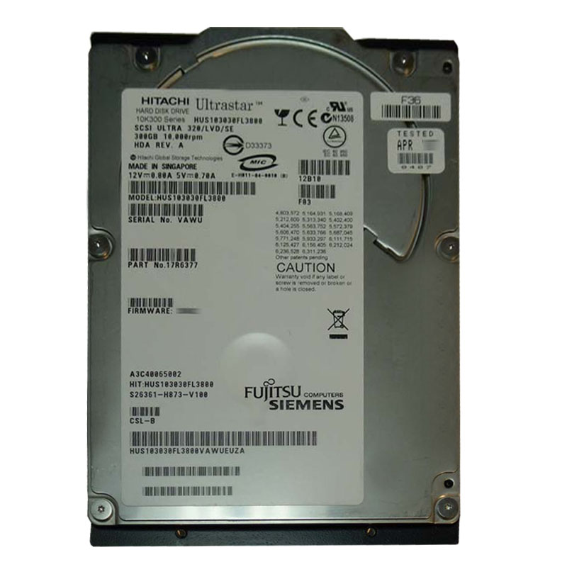 Hitachi 17R6377 - 300GB 10K Ultra-320 SCSI 3.5Inch 8MB Cache Hard Drive