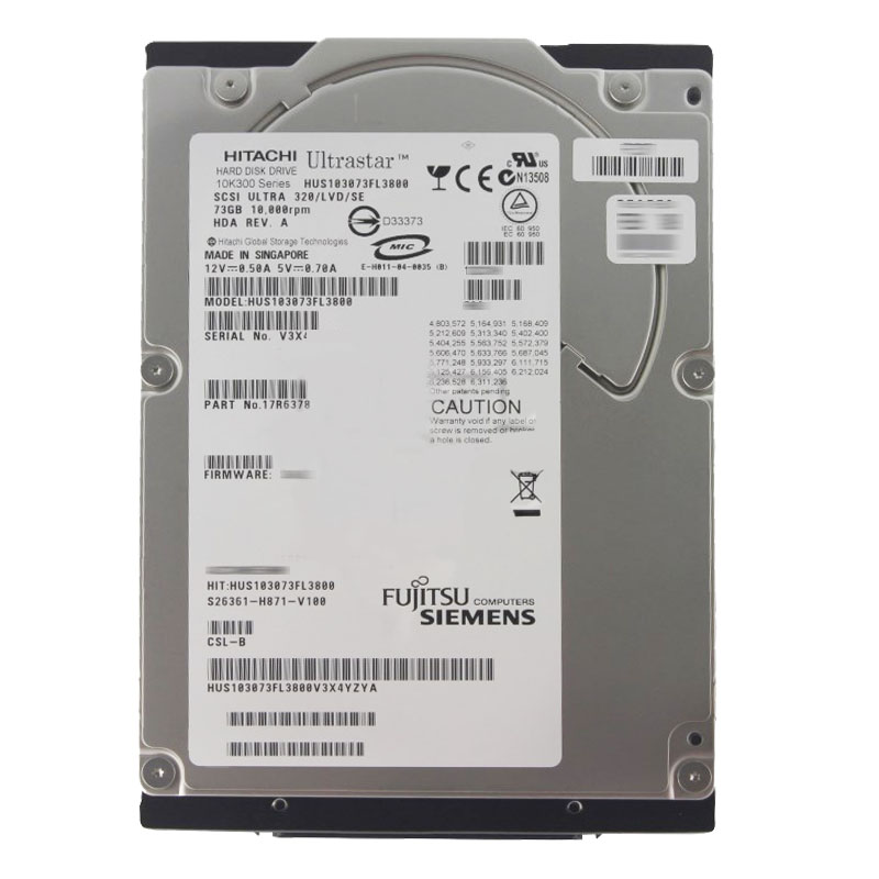 Hitachi 17R6378 - 73GB 10K 80-PIN Ultra-320 SCSI 3.5" 16MB Cache Hard Drive