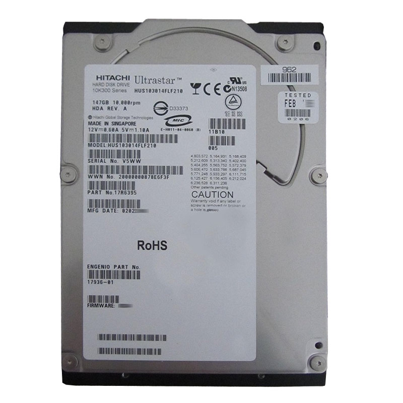 Hitachi 17R6395 - 147GB 10K Fibre Channel 2.0Gbps 3.5Inch Hard Drive