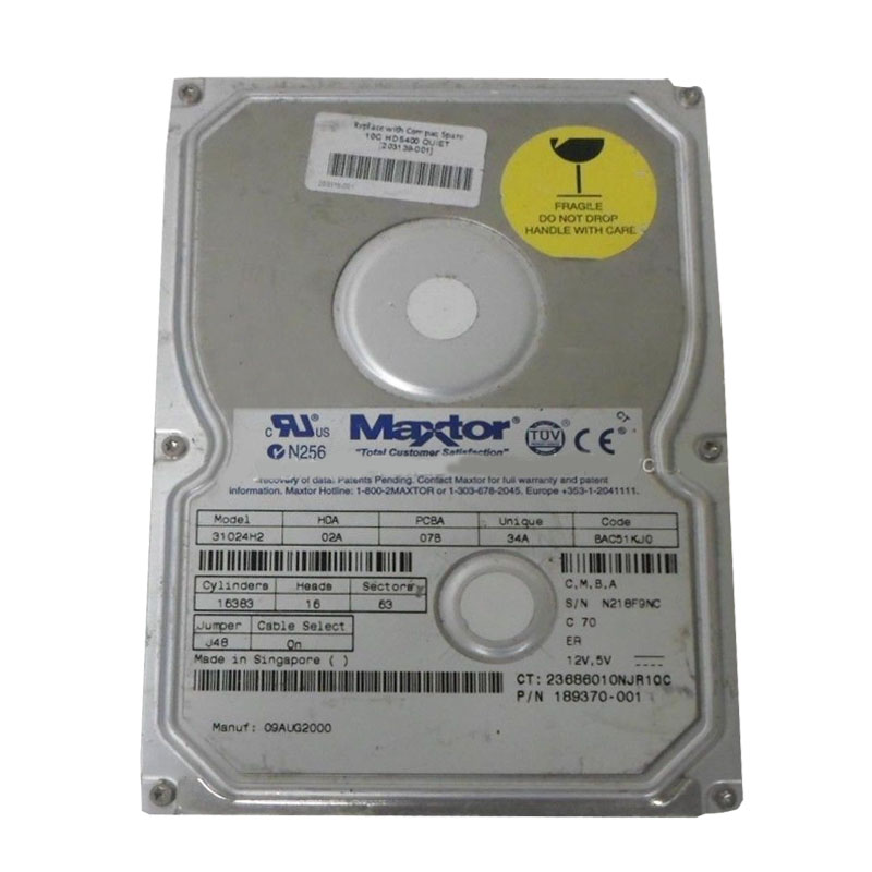 HP 189370-001 - 10GB 5400RPM IDE Hard Drive