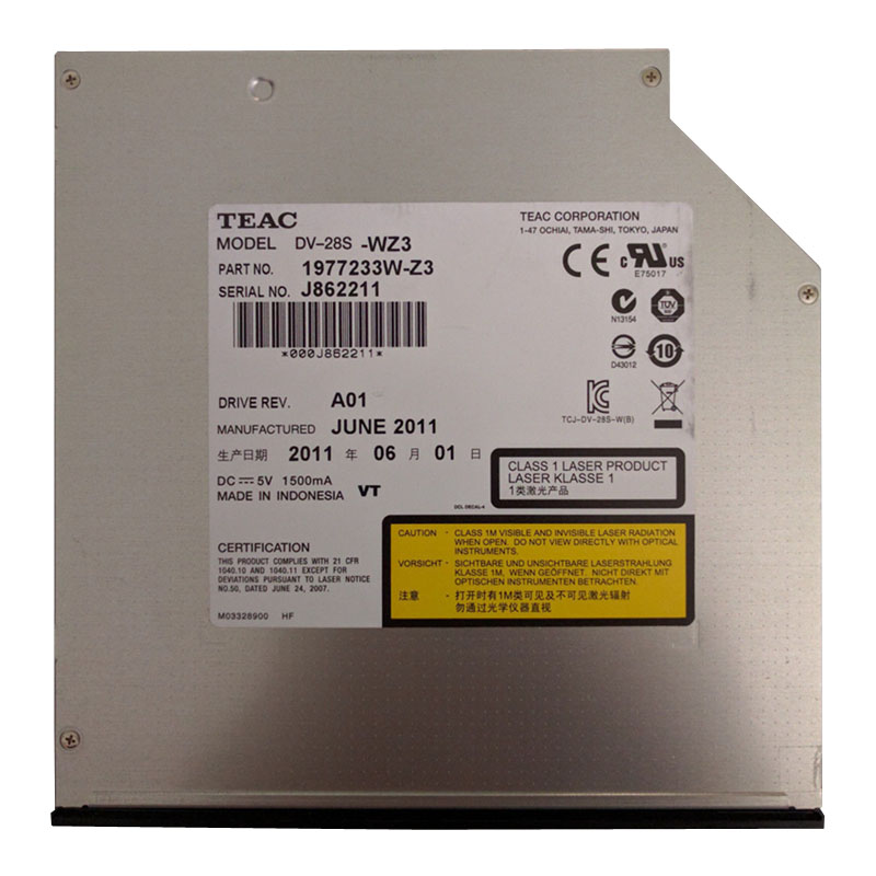 1977233W-Z3.jpg Teac 1977233W-Z3 - Slim Line DVD ROM Optical Drive - Image 1