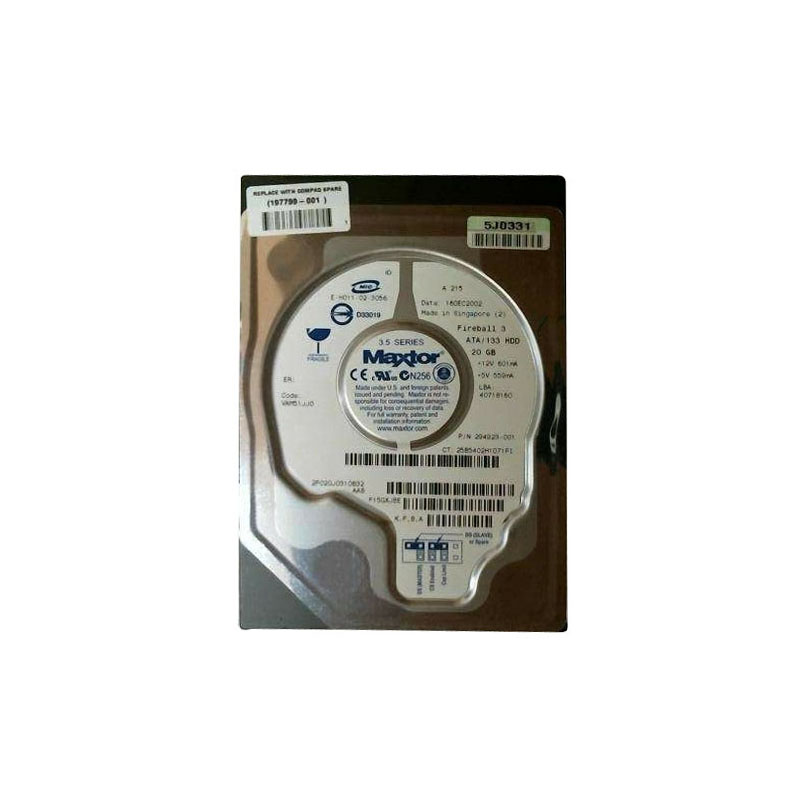 HP 197799-001 - 20GB 5.4K IDE 3.5" Hard Drive