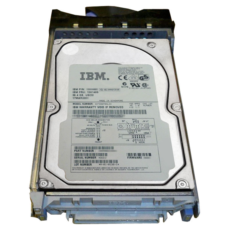 19K1469.jpg IBM 19K1469 - 36.4GB 10K SCSI 3.5" Hard Drive - Image 1