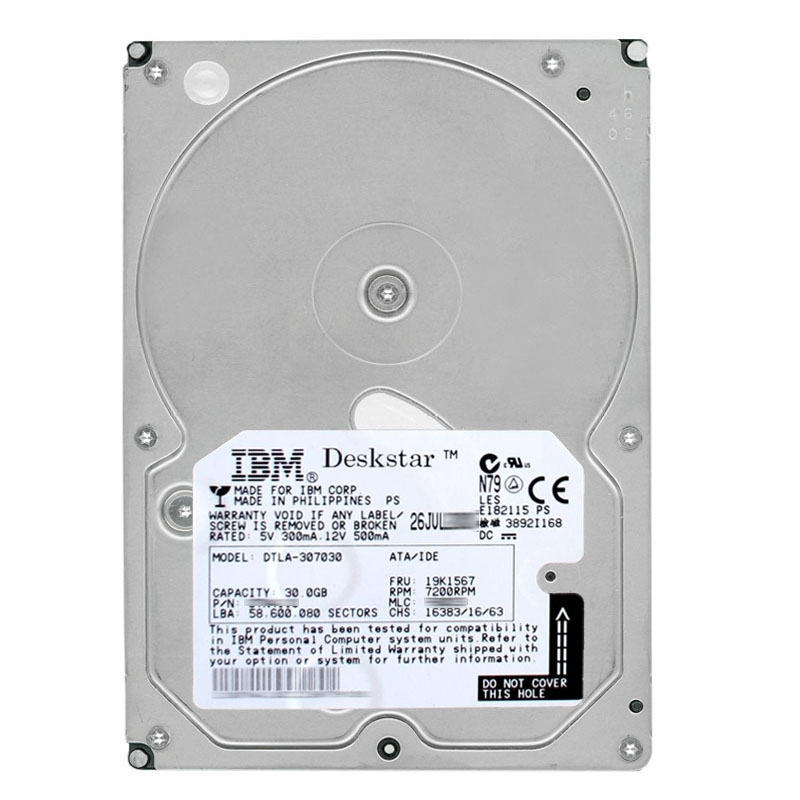 IBM 19K1567 - 30GB 7.2K IDE 3.5" Hard Drive