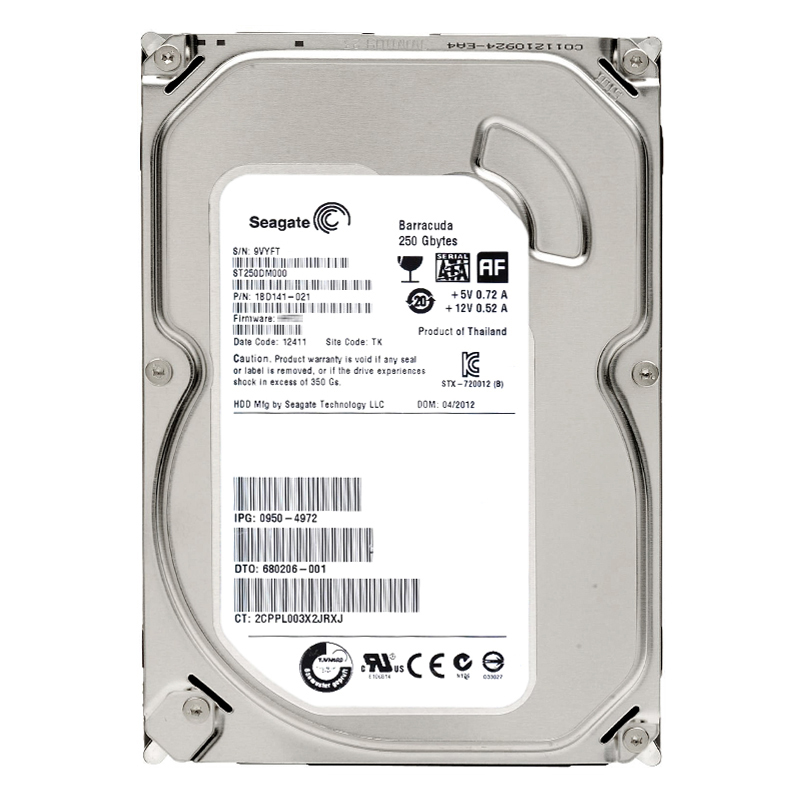 Seagate 1BD141-021 - 250GB 7.2K SATA 6.0Gbps 3.5" 16MB Cache Hard Drive