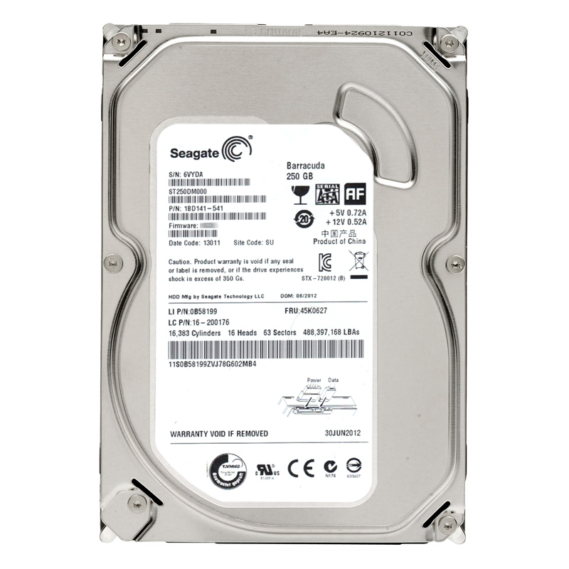 Seagate 1BD141-541 - 250GB 7.2K SATA 6.0Gbps 3.5" 16MB Cache Hard Drive