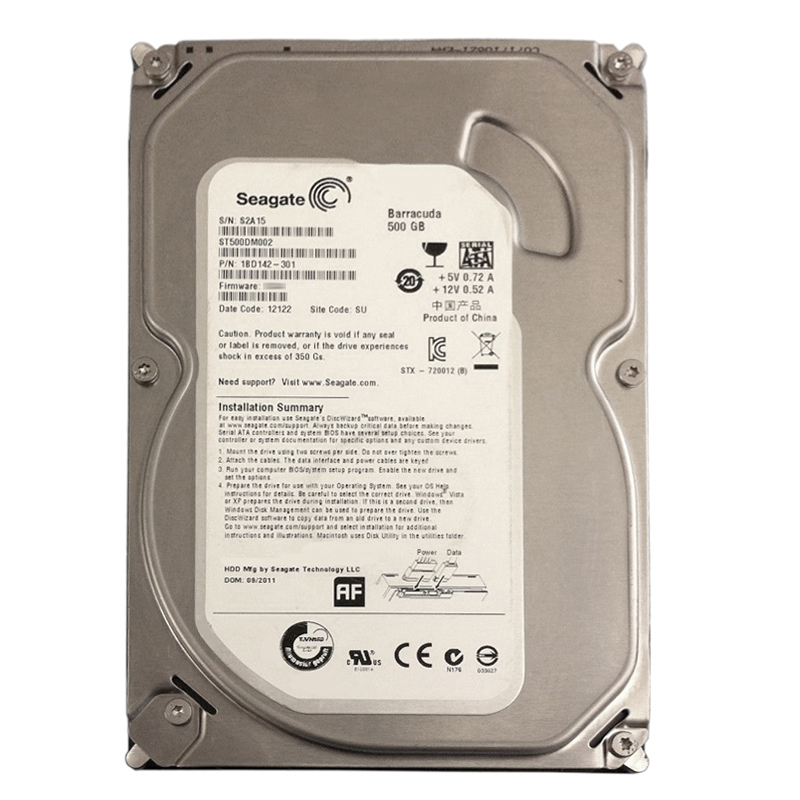 Seagate 1BD142-301 - 500GB 7.2K SATA 6.0Gbps 3.5" 16MB Cache Hard Drive