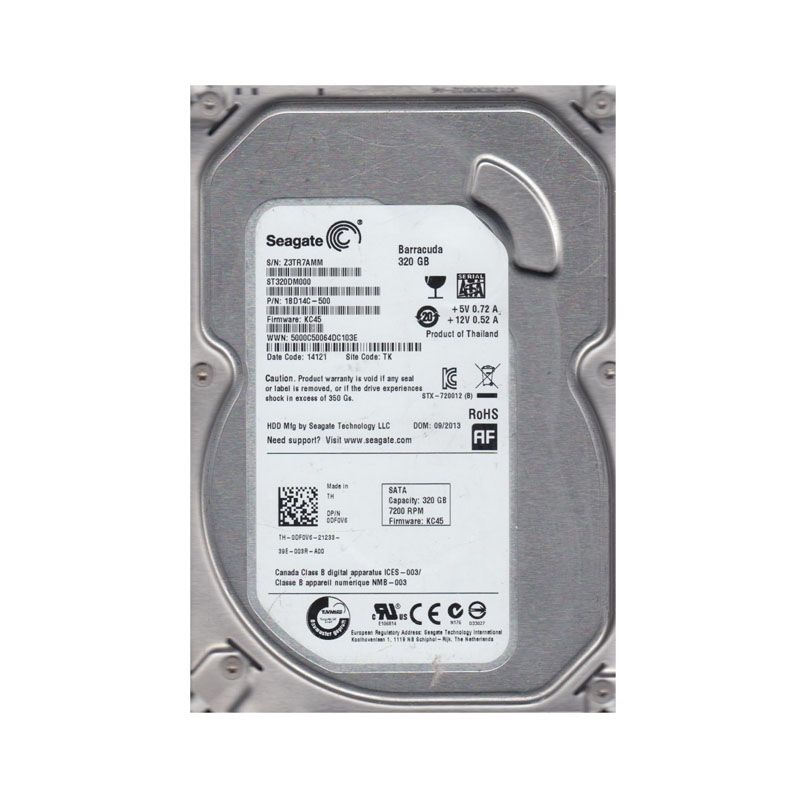 Seagate 1BD14C-500 - 320GB 7.2K SATA 3.5" Cache Hard Drive
