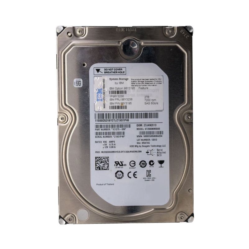 1C1275-039 IBM - 2TB 7.2K SAS 6.0Gbps Hard Drive