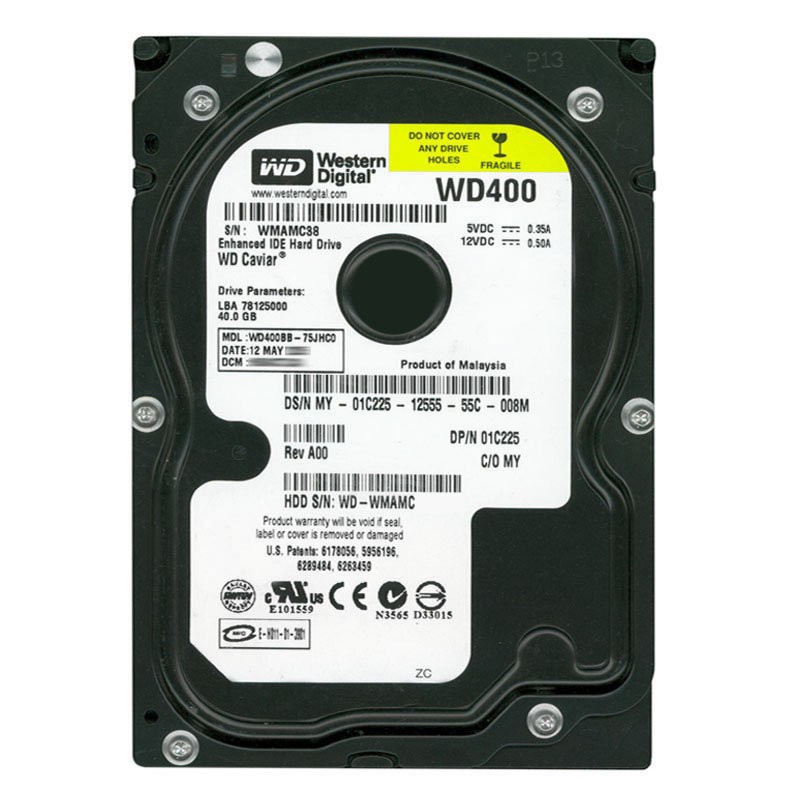 Dell 1C225 - 40GB 7.2K IDE 3.5" Hard Drive