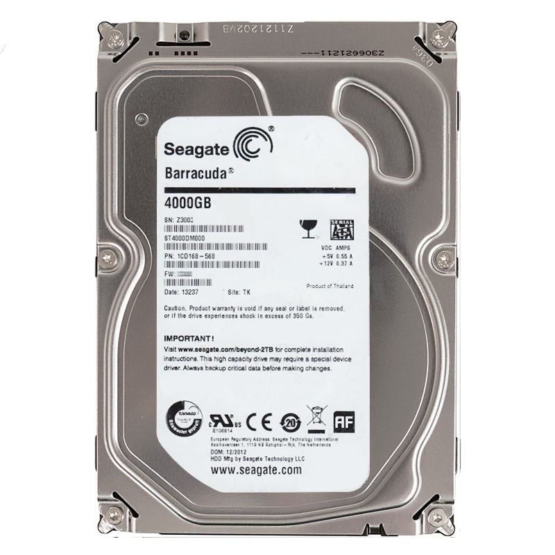 Seagate 1CD168-568 - 4TB 5.9K SATA 6.0Gbps 3.5" 64MB Cache Hard Drive