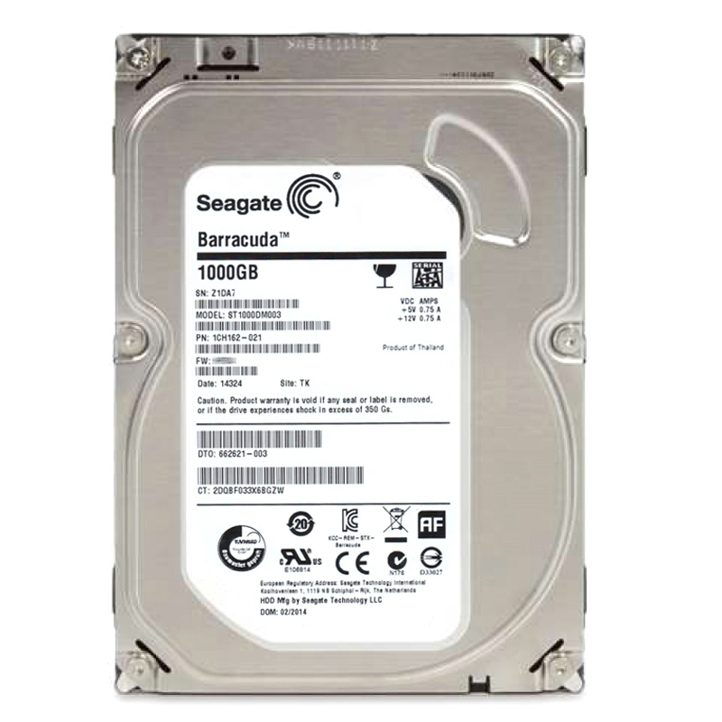 Seagate 1CH162-021 - 1TB 7.2K SATA 6.0Gbps 3.5" 64MB Cache Hard Drive