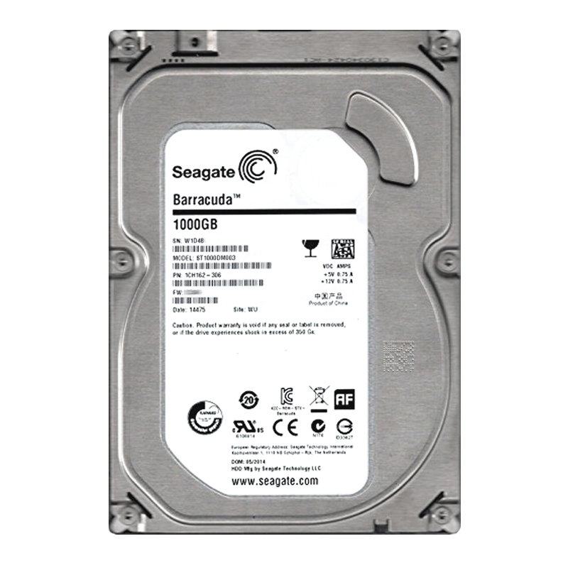 Seagate 1CH162-306 - 1TB 7.2K SATA 6.0Gbps 3.5" 64MB Cache Hard Drive