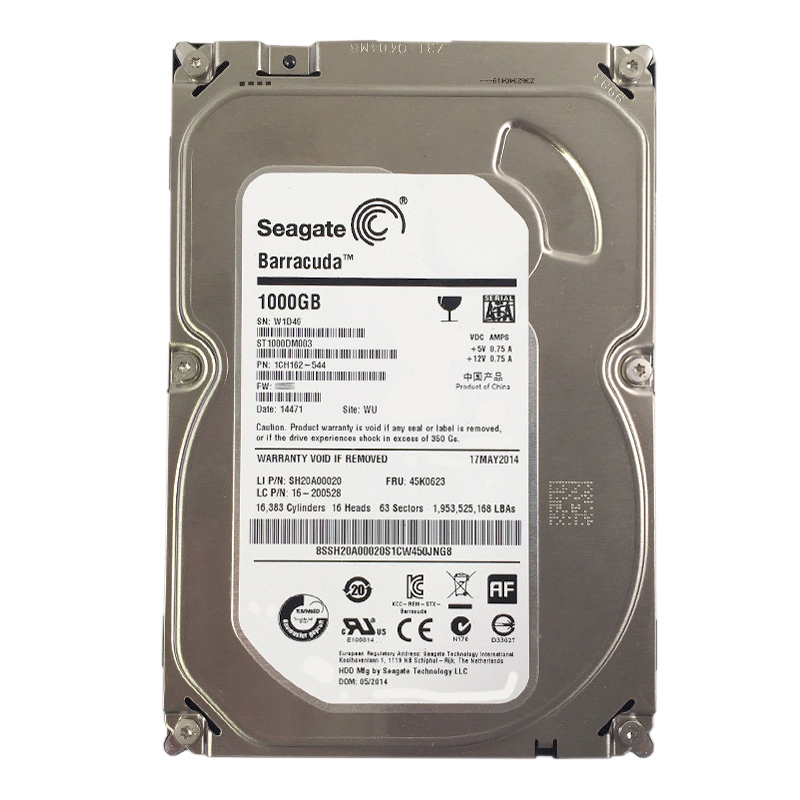 Seagate 1CH162-544 - 1TB 7.2K SATA 6.0Gbps 3.5" 64MB Cache Hard Drive