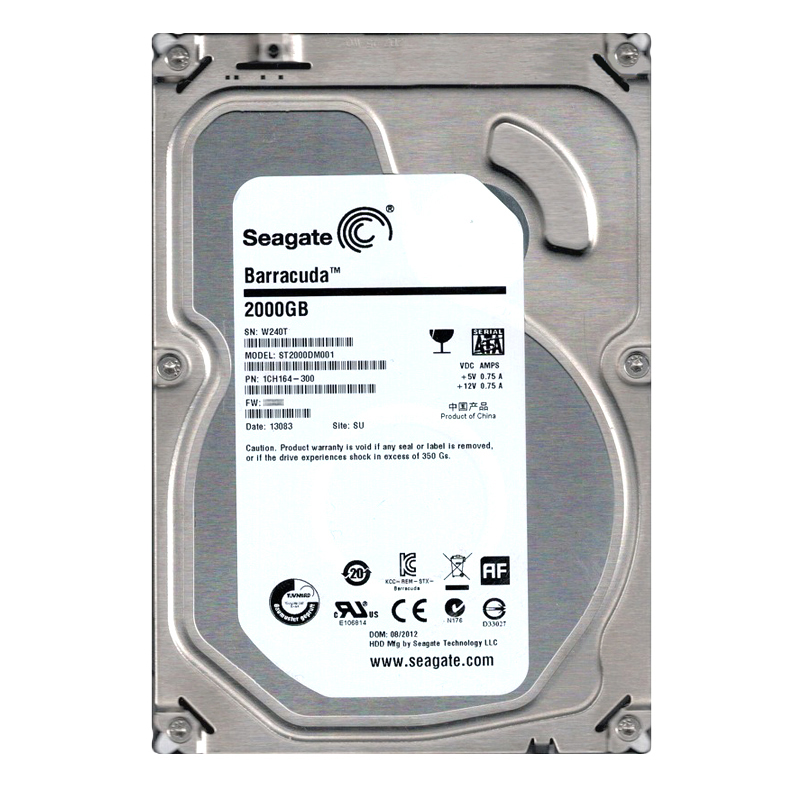 Seagate 1CH164-300 - 2TB 7.2K SATA 6.0Gbps 3.5" 64MB Cache Hard Drive