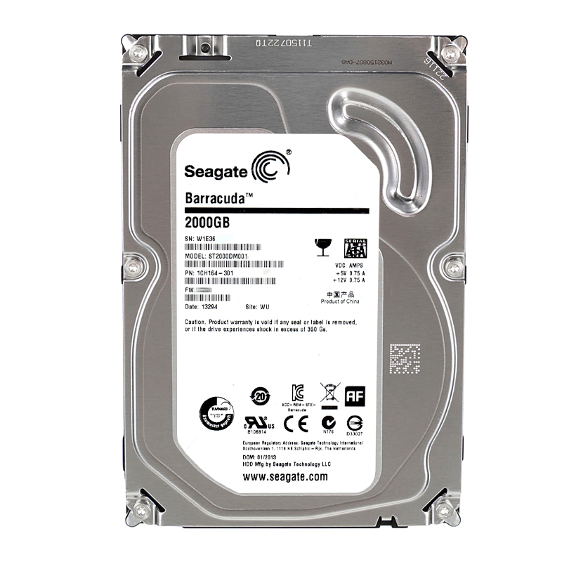Seagate 1CH164-301 - 2TB 7.2K SATA 6.0Gbps 3.5" 64MB Cache Hard Drive