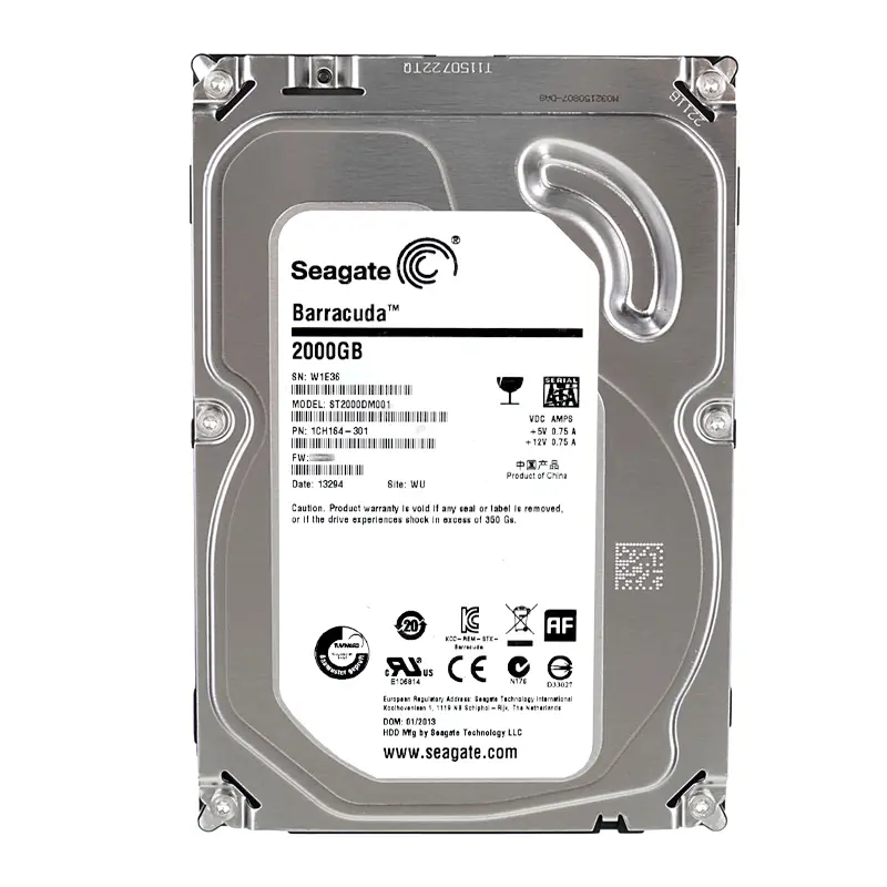 1CH164-301.jpg Seagate 1CH164-301 - 2TB 7.2K SATA 6.0Gbps 3.5" 64MB Cache Hard Drive - Image 1