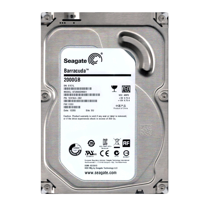Seagate 1CH164-302 - 2TB 7.2K SATA 6.0Gbps 3.5" 64MB Cache Hard Drive
