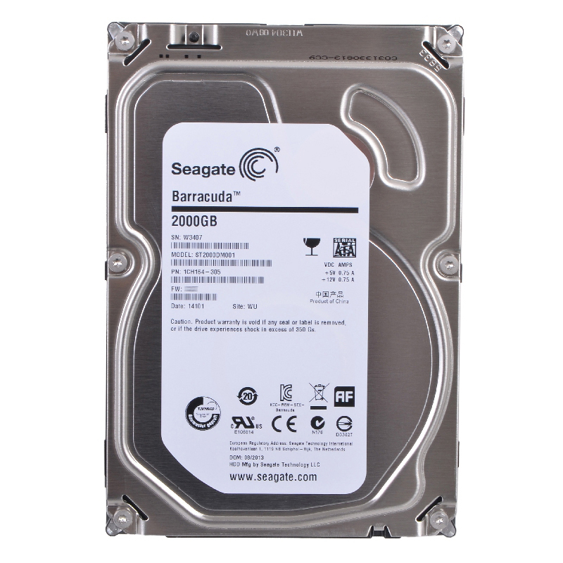 1CH164-305.jpg Seagate 1CH164-305 - 2TB 7.2K SATA 6.0Gbps 3.5" 64MB Cache Hard Drive - Image 1