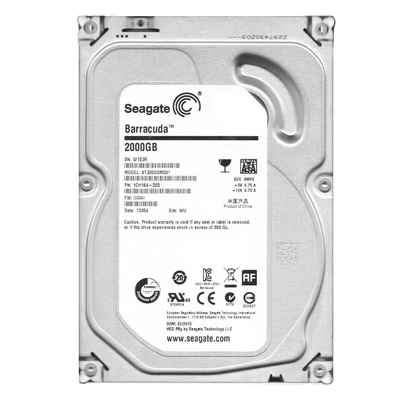 Seagate 1CH164-505 - 2TB 7.2K SATA 6.0Gbps 3.5" 64MB Cache Hard Drive