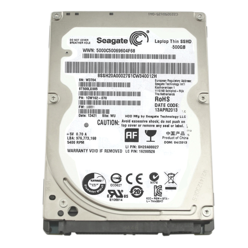 Seagate 1CW162-070 - 500GB 5.4K SATA 6.0Gbps 2.5" 64MB Cache Hard Drive