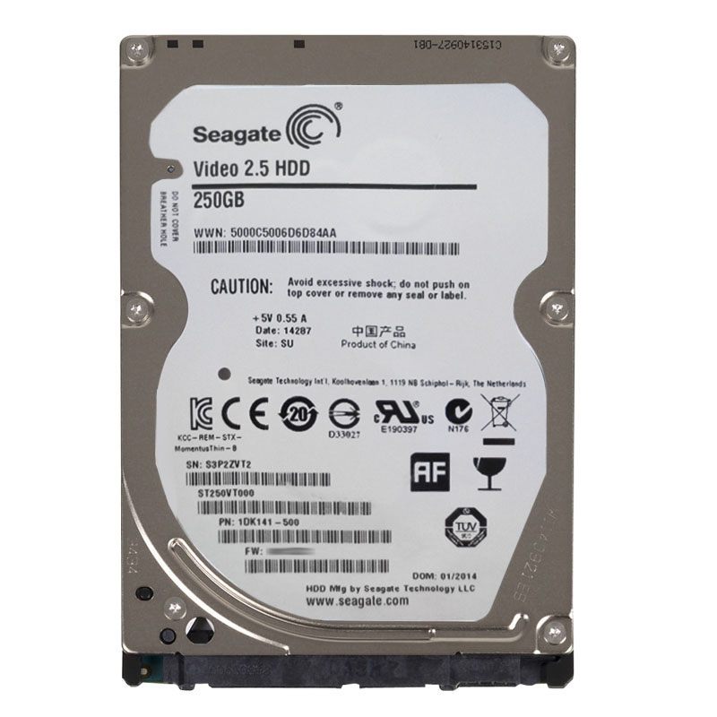 Seagate 1DK141-500 - 250GB 5.4K SATA 3.0Gbps 2.5" 16MB Cache Hard Drive