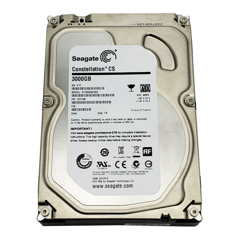 Seagate 1DY166-003 - 3TB 7.2K SATA 3.5" 64MB Cache Hard Drive
