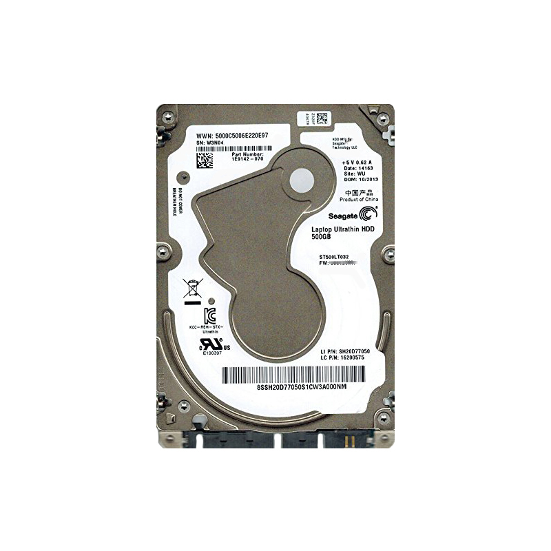 Seagate 1E9142-070 - 500GB 5.4K SATA 6.0Gbps 2.5" 16MB Cache Hard Drive