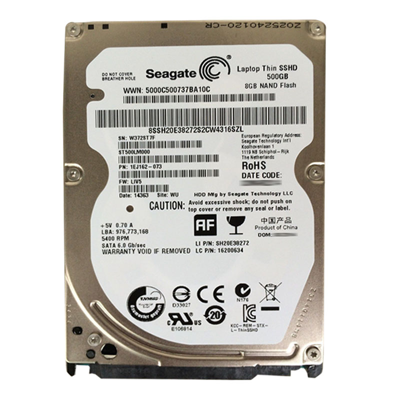 Seagate 1EJ162-073 - 500GB 5.4K SATA 6.0Gbps 2.5" 64MB Cache Hard Drive