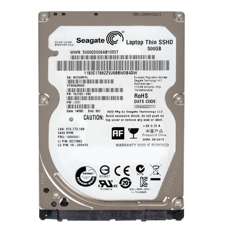Seagate 1EJ162-542 - 500GB 5.4K SATA 6.0Gbps 2.5" 64MB Cache Hard Drive