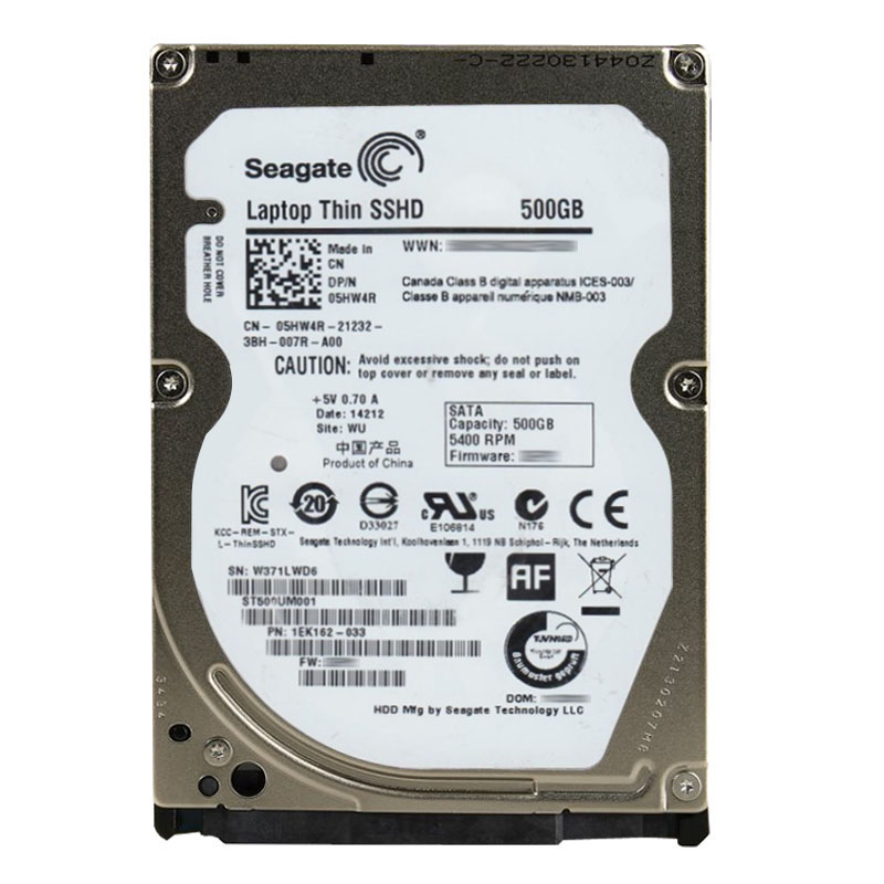 Seagate 1EK162-033 - 500GB 5.4K SATA 2.5" 16MB Cache Hard Drive