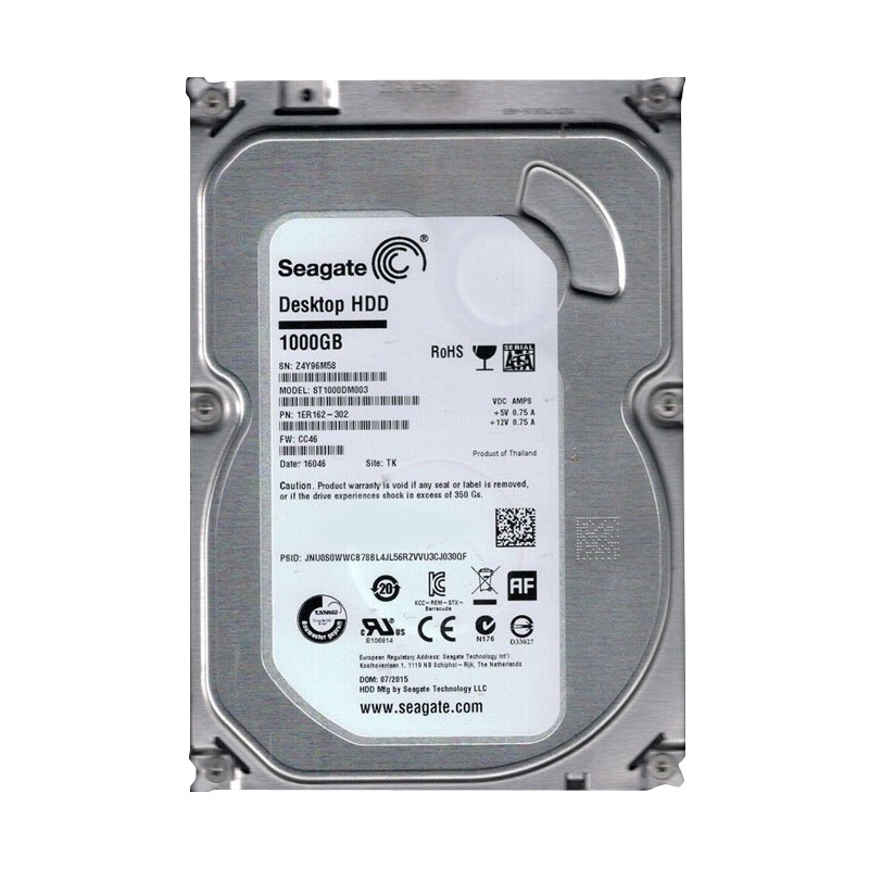 1ER162-302 Seagate - 1TB SATA 3.5" Hard Drive