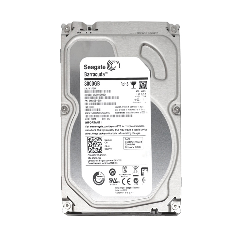 Seagate 1ER166-301 - 3TB 7.2K SATA 6.0Gbps 3.5" 64MB Cache Hard Drive