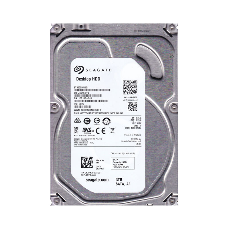 Seagate 1ER166-510 - 3TB 7.2K SATA 3.5" 64MB Cache Hard Drive