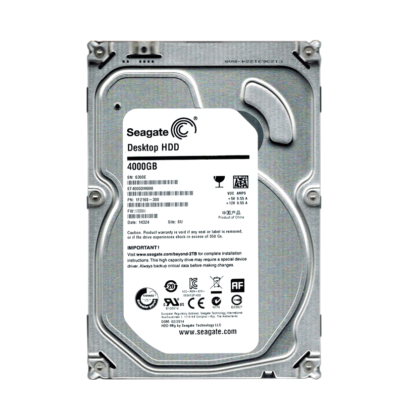 Seagate 1F2168-300 - 4TB 5.9K SATA 6.0Gbps 3.5" 64MB Cache Hard Drive