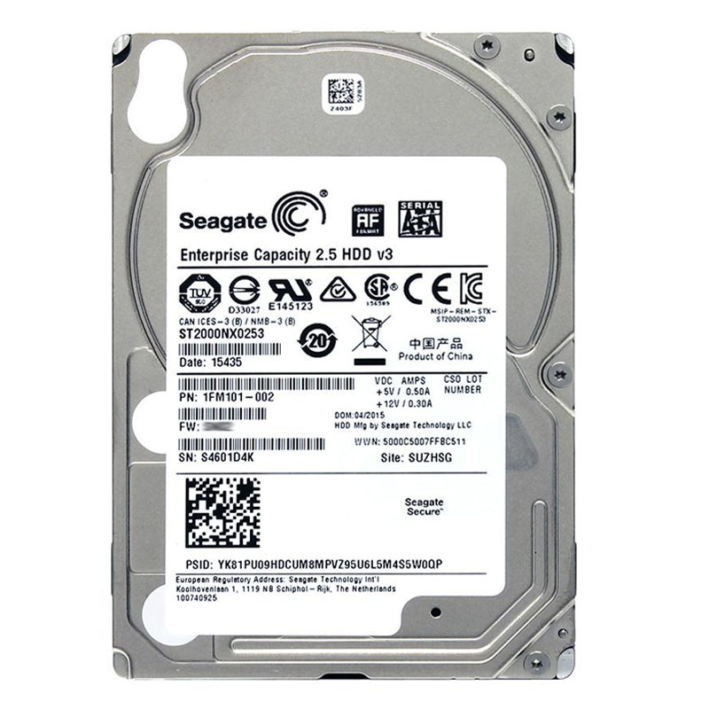Seagate 1FM101-002 - 2TB  7.2K SATA 6.0Gbps 2.5" 128MB Cache Hard Drive