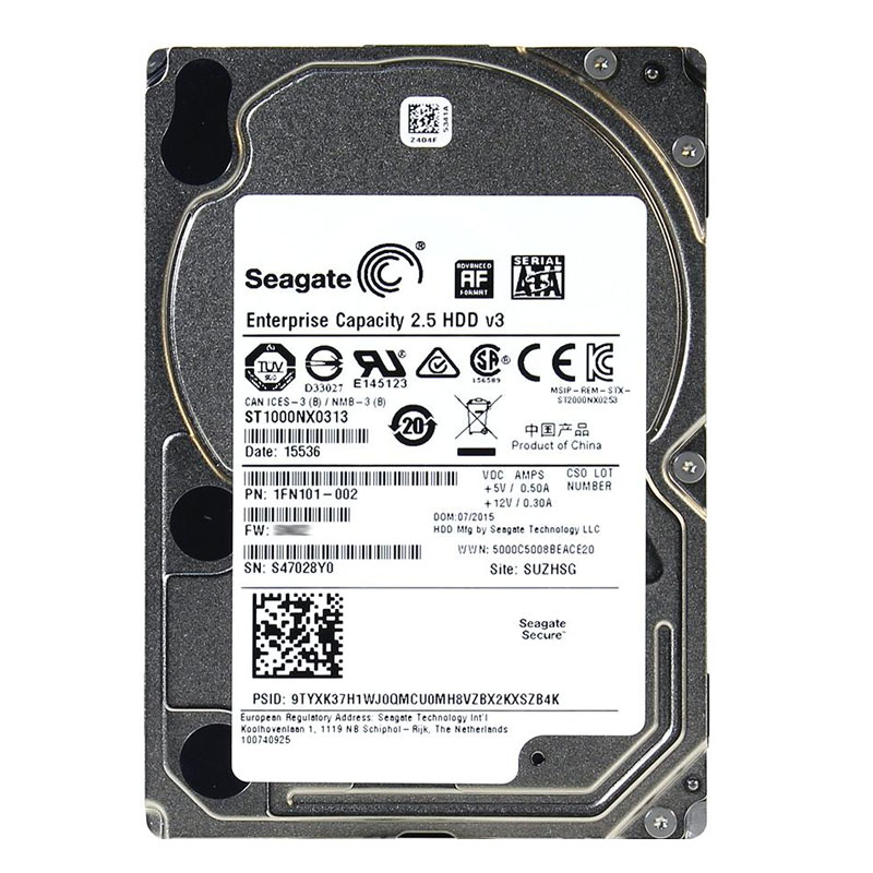 Seagate 1FN101-002 - 1TB 7.2K SATA 6.0Gbps 2.5" 128MB Cache Hard Drive
