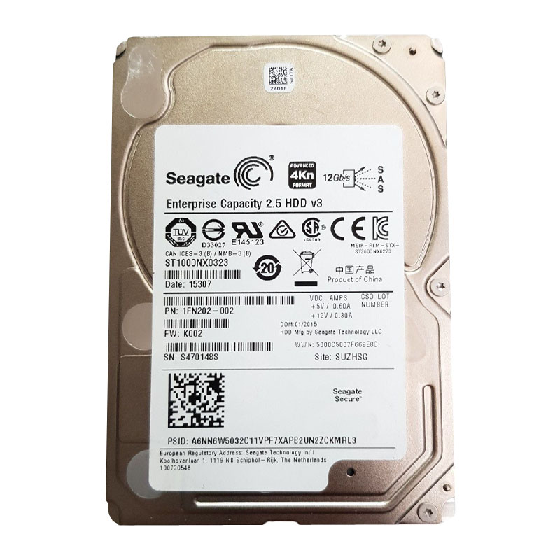 1FN202-002.jpg Seagate 1FN202-002 - 1TB 7.2K SAS 2.5" Hard Drive - Image 1