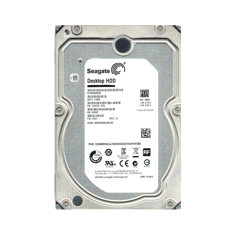 Seagate 1H2178-570 - 4TB 7.2K SATA 3.5" 64MB Cache Hard Drive
