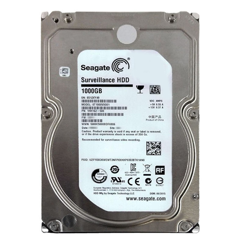 Seagate 1HH162-500 - 1TB 5.9K SATA 6.0Gbps 3.5" 64MB Cache Hard Drive
