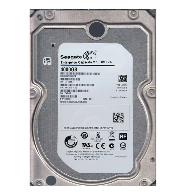 Seagate 1HT178-001 - 4TB  7.2K SATA 6.0Gbps 3.5" 128MB Cache Hard Drive